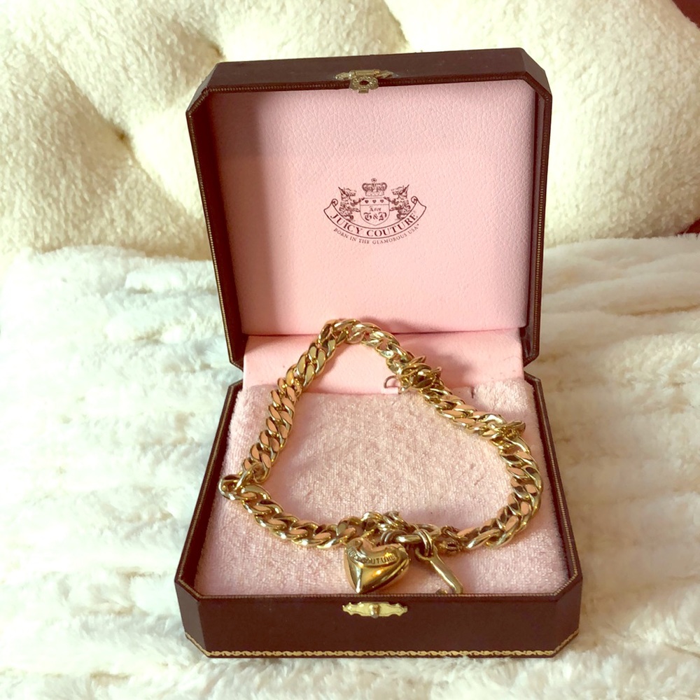 Authentic Juicy Couture Gold-tone Heart necklace